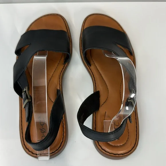BOC Didi Black Leather Sandals Size 10 - Picture 8 of 15